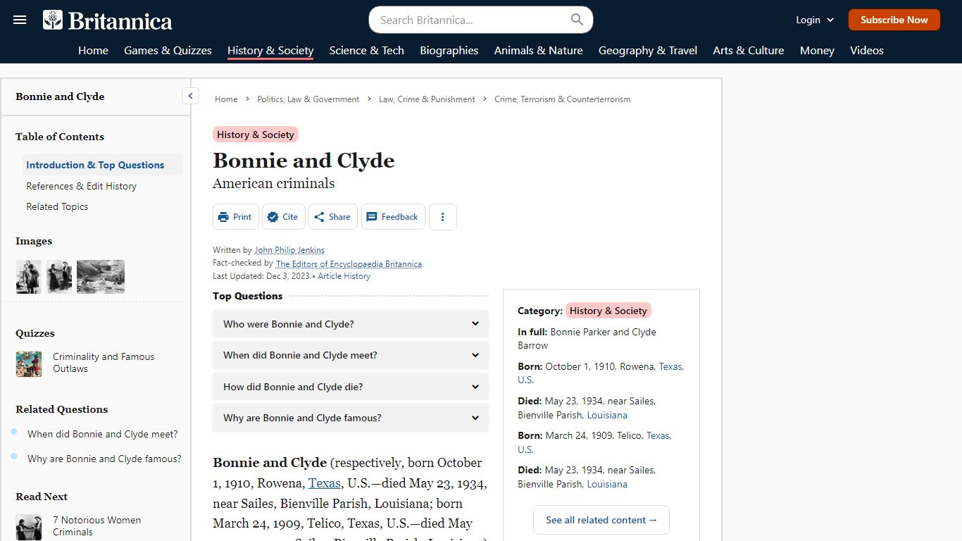 Bonnie and Clyde | Biographies, Crime Spree, Death, & Facts